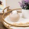 Northlight Cable Knit Ceramic Christmas Candle Holder - 3.25" - Beige